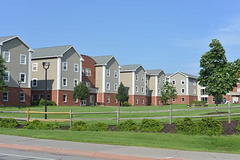 view of residence halls